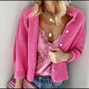 Pretty in pink sweater set